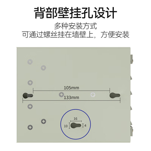 FiberHome烽火4口/8口/12口光纤终端盒壁挂式尾纤光缆熔接盒盘SC/FC/LC SC单模满配12芯-12口