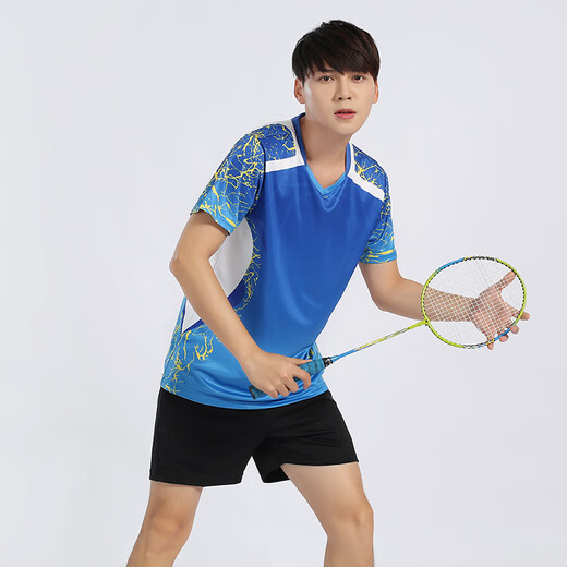 Dixi badminton suit children's clothing sportswear men's and women's skirt table tennis tennis short sleeve short sleeve top men's A3887 orange top + 3621 black pants M