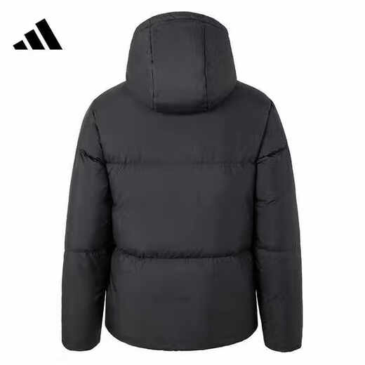 Adidas 2024 winter new men's hooded fashion trend thickened warm and cold-proof casual sports down jacket jacket JV6187 S