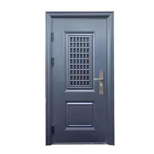 Qinkai door middle door anti-theft door outdoor ventilation door entry door breathable anti-theft door outer left red installation not included 1970*860 free expansion screws when placing an order