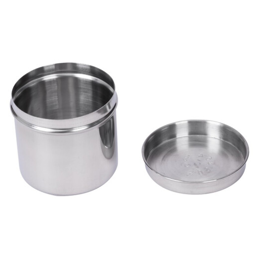 Wenstan W681 304 stainless steel ointment can Cotton ball alcohol iodine cotton tank disinfection gauze oil ointment can sample retention box 10cm ointment can