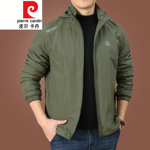 Pier Cardin plus Velvet Jacket Men's Automne and Winter Jacket Men's Men's Spring and Automne Grand Taille Vêtements masculins 2021 Nouveaux vêtements d'automne Top d'automne masculin tricoté 9898 [noir] Capu-amovible - Plus Velvet sans prix supplémentaire 4xl