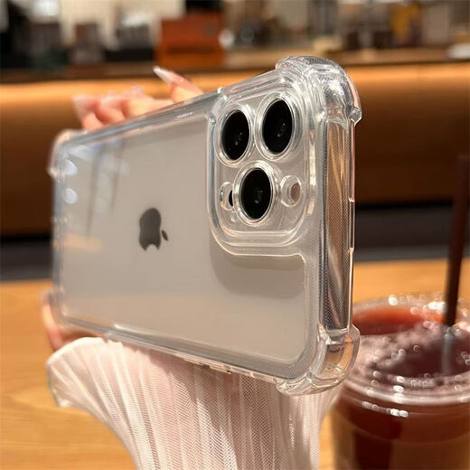 卡莱澳 适用苹果16promax手机壳 气囊防摔超薄保护套 iPhone16ProMax保护套镜头全包透明硅胶软壳