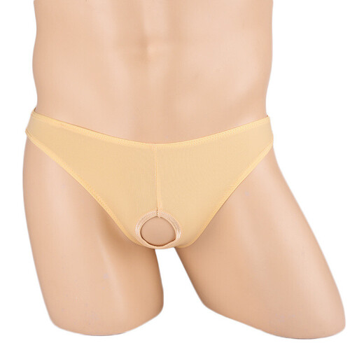 Private delivery sexy underwear men's thong men's underwear sexy fully transparent T-pants passion free to take off red