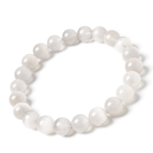 Drjefun kollektionsgrad natürliches weißes haarkristallarmband eins ein Bild full haart haart haar katze Augen Silber Haar Kristall Silber Titankristallarmband Männer und Frauen F3897 Modell 13.5mm