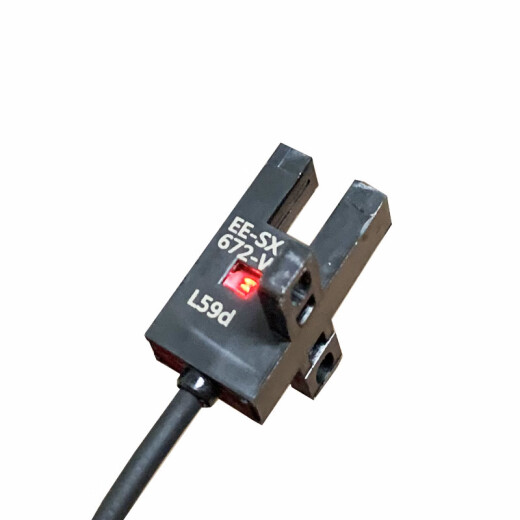 必先锋U槽型光电开关带线EE-SX670WR/671/SX672A/673/SX674/675/76/77WR EE-SX671WR NPN型 感应到灭指示灯 1米（标配现货）