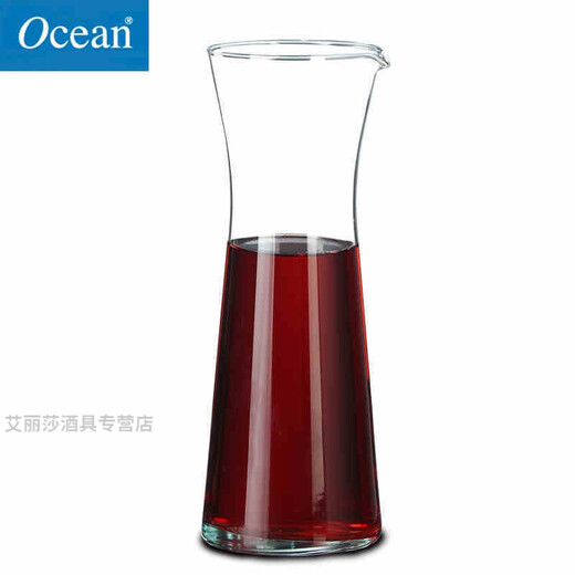 Ocean imported lead-free glass wine bottle wine dispenser with spout wine pourer red wine decanter white wine jug wine dispenser with spout 290ML