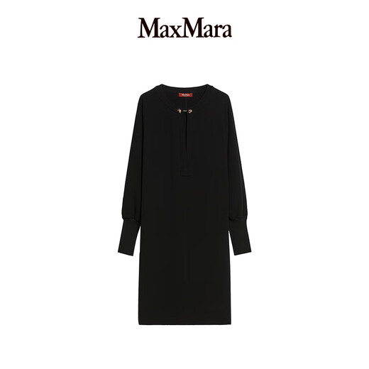 Maxmara [Zhenxuan Huixiang] Женское сплошное платье круглого цвета 6226014106 Black 38