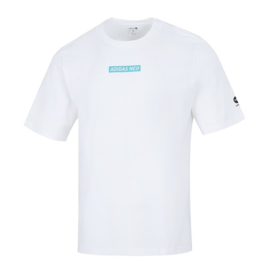 阿迪达斯 （adidas）NEO男装运动休闲舒适透气圆领短袖T恤CV6998 HC9717 M