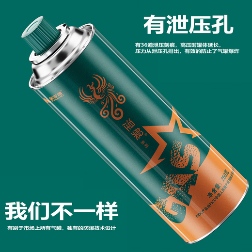 Pyramid (PYRAMID) cassette stove gas tank portable outdoor liquefied gas tank explosion-proof gas bottle butane gas tank spray gun gas Pyramid 220g*4 pieces