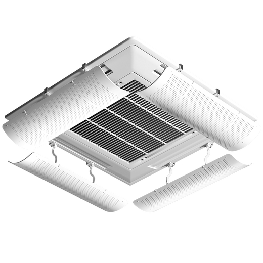 Little Queen central air conditioner windshield ceiling machine anti-direct blow air conditioner block cold wind shield ceiling flower machine office general ceiling ceiling machine baffle 55cm *4 pack