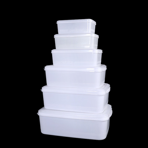 Yonghuan rectangular hotel food kitchen freshness box freezer box white lid refrigerator storage box high transparent 169362x255x13587 liters