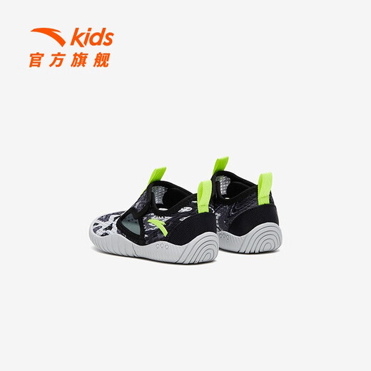 ANTA Children's Sandals 2023 Summer New Baby Boys' Shoes Breathable and Easy to Bend Baotou Beach Shoes Mall Same Style Baby Boy Chip Gray/Black/Green-3 24 Sizes