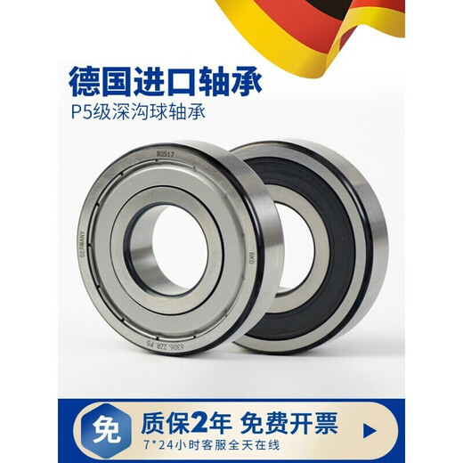 德国进口轴承6201高速6202 6203 6204 6205 6206 ZZRS 6204RS/P5胶盖 其他