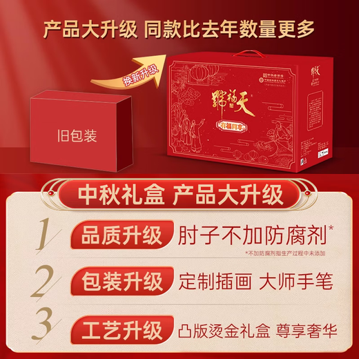 Tianfuhao Meat and Cooked Food Instant Mid-Autumn Gift Box Braised Sauce Elderly Beef Pre-made Dishes for Elders [Duanfang Atmosphere-Zhenyan 14 Bags/3880g] Exquisite Gift Box Luxury