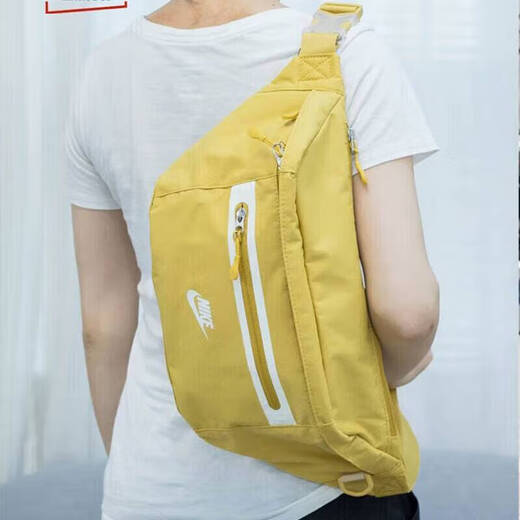 耐克（NIKE）单肩包 夏季新款小LOGO运动包休闲包便携腰包胸包大容量斜挎包 DN2556-725-棕黄色