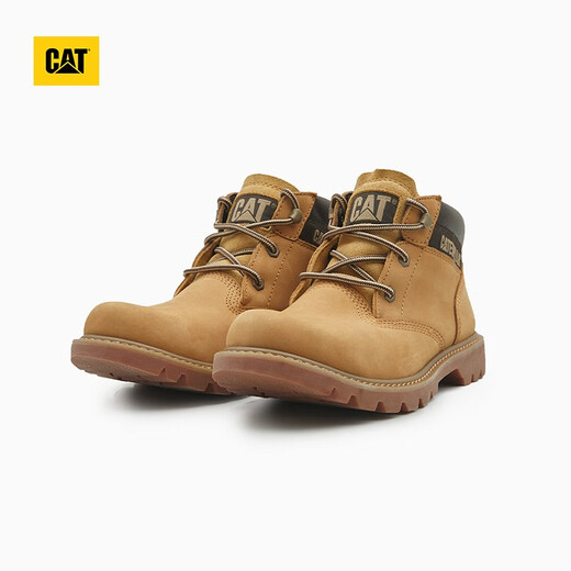 CAT卡特马丁靴中帮大黄靴男士工装鞋轻户外防滑登山鞋P110973N3BDC25 黄色 42