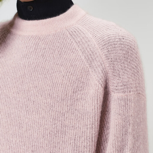Sketch Sweet Sweater nuevo suéter de cuello redondo de cuello Ronda MOHAIR Mezcla Simple suelto tapa de manga larga 671 Polvo gris l l