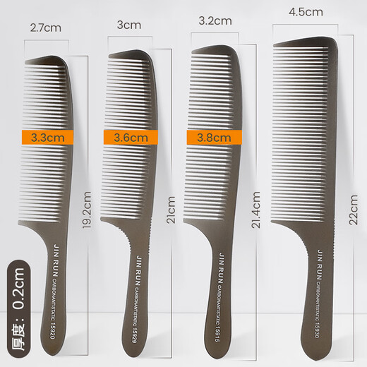 
Manika Ultra-thin Men's Flat-Head Cropped Comb Hair Stylist Special Men's Hair Cropped Hair Shop Hard Haircut Cropped Hair Cropped Hair Cropped Artifact 15930 [Transparent Gray]