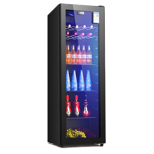 Royalstar Ice Bar Home Commercial Small Single Door Refrigerator Cabinet Cold Ice Bar Refrigerator Tea Leaf Fresh Cabinet Constant Temperature Glass Display Cabinet First-Class Energy Saving First-Class Energy Saving 138L Thickened Refrigeration + Micro-Freezing LED Light