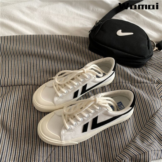 Wamai men's shoes summer 2021 new Korean style trendy canvas shoes men's casual sneakers ins boys' white shoes breathable slippers women's style-35