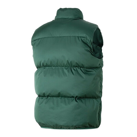 Nike cotton vest men's 2025 summer new style running fitness down comfortable stand collar zipper casual sports jacket FB7374-323 fir green/white (cotton jacket) M