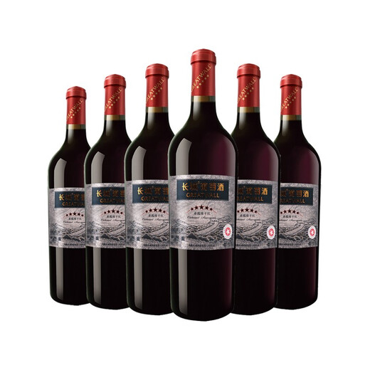长城五星赤霞珠干红葡萄酒750ml*6瓶整箱装 国产精品红酒 口碑爆款
