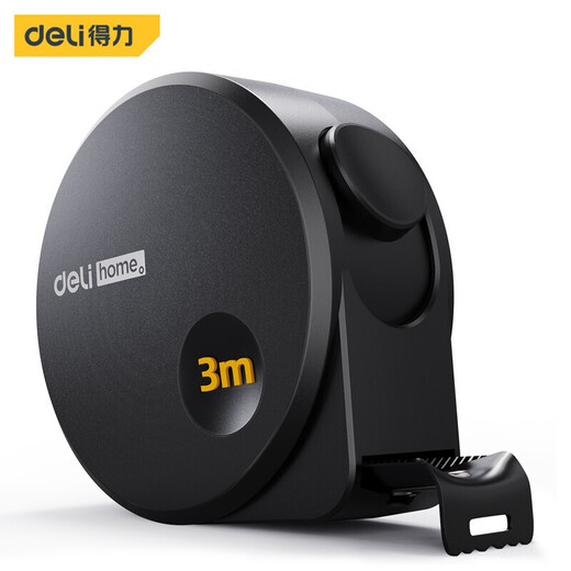 Deli tape measure 5 meters 3 meters ruler circle ruler high precision steel tape measure box ruler stainless steel thickened and hardened steel ruler home style 3 meters steel tape measure 16mm wide