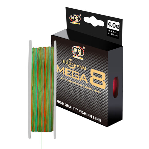 Shensha No. 4 8-braid PE line braided line 100 meters super tensile strength and wear-resistant ten meters one-color lure fishing line fishing gear