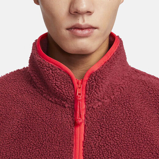 
Nike (NIKE) official men's clothing 2025 spring new sportswear imitation lamb velvet stand collar casual warm jacket jacket FZ6194-677 2XL 185 (recommended 150-170Jin [Jin equals 0.5 kg])