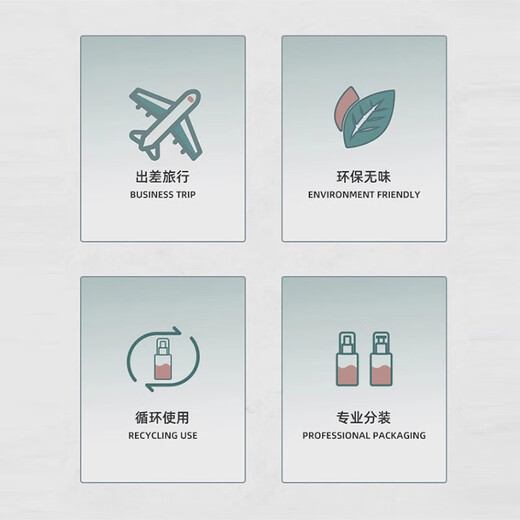 可绮真空平压按压瓶分装化妆品洗发沐浴乳液瓶旅行便携30ML节日送礼
