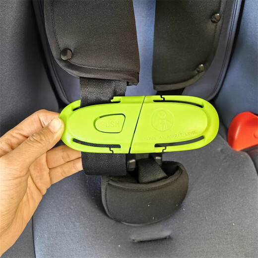 诗贝乐汽车儿童安全座椅胸扣安全带固定器扣子宝宝防脱调节锁扣神器配件 灰色（025） 免拆安全带安装