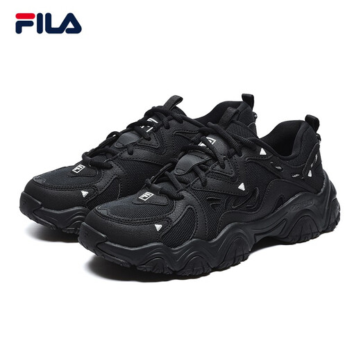 FILA Cat Claw Shoes 4th Generation Women's Shoes Dad Shoes Couples Sports Shoes Retro Fashion Casual Shoes Mesh Breathable Women's Black-BK 39