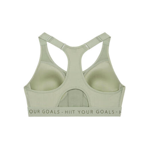 Decathlon sports bra large size strong support all-in-one bra quick drying olive green XL4729929