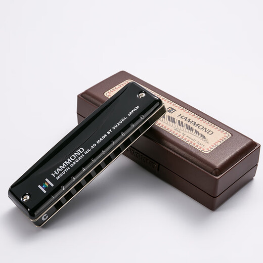 Suzuki Suzuki Japan importierte HA-20 Hammond Anfänger Professionelle Blues-Harmonische für Erwachsene Lowf Melodie bietet einen vollständigen Satz Geschenke