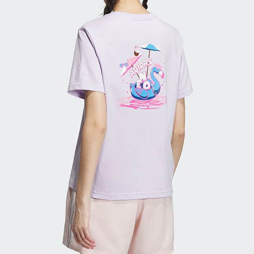 阿迪达斯 （adidas）女子跑步训练健身舒适透气休闲运动短袖T恤衫IP3880 M码