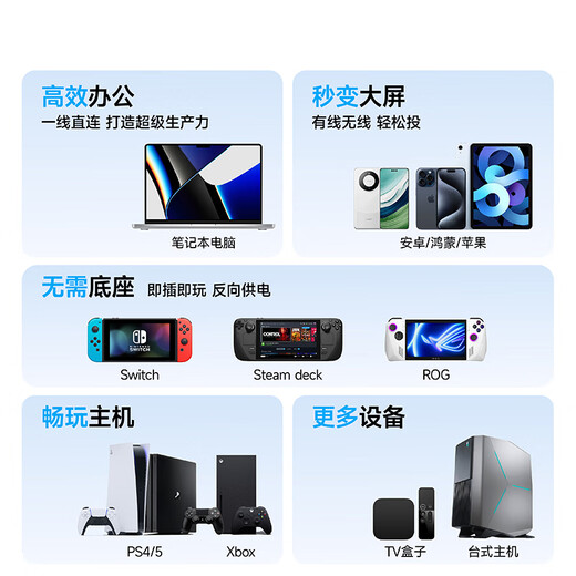 C-FORCE便携显示器4K 笔记本电脑 办公副屏Macbook外接屏 Ps5游戏便携屏幕 手机投屏显示屏NS便携式扩展屏 16寸4K OLED【116T】金属触控