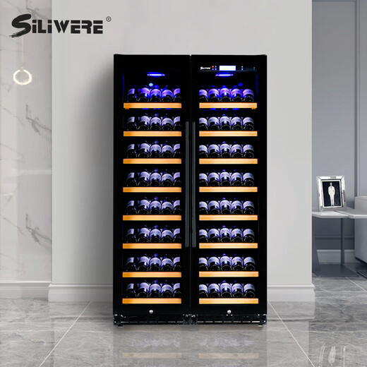 SILIWERE/SILIWERE red wine cabinet, constant temperature wine cabinet, custom wine cabinet, large wine cabinet, double door wine cabinet, custom wine cabinet, width 980, depth 450, height 1800mm, 160 bottles, exclusive version