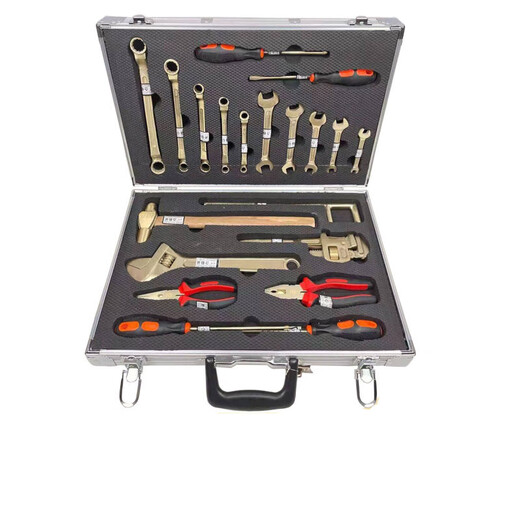 Explosion-proof tool combination set No spark explosion-proof tool set Special copper explosion-proof combination tool for oil depot and gas station 32-piece set