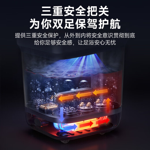 VTT Germany foot bath bucket fully automatic heating massager electric foot bath basin high depth foot bath bucket household practical foot bath basin birthday gift for the elderly parents, exclusive sterilization version fully automatic electric massage + simulated human kneading + deep bucket VTT official recommendation model for the whole family to enjoy the warmth