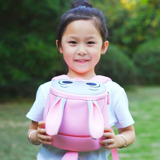 Angelamiao 幼儿园书包2-6岁女孩儿童双肩包宝宝防走失背包兔子小书包 【兔子朱迪礼盒款】幼儿园适用