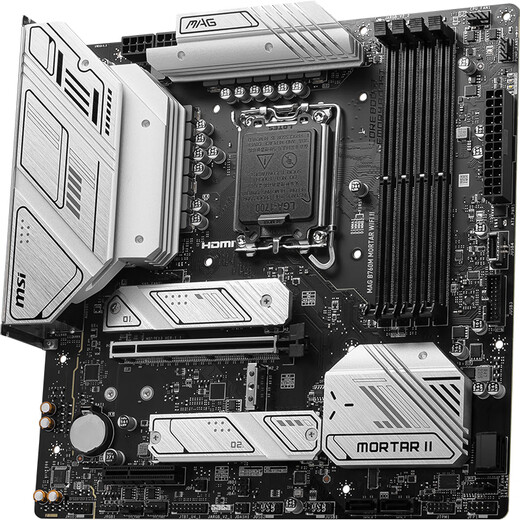 微星（MSI）MAG B760M MORTAR WIFI II DDR5迫击炮主板支持CPU14600K/14600KF/14700KF (Intel B760/LGA 1700)