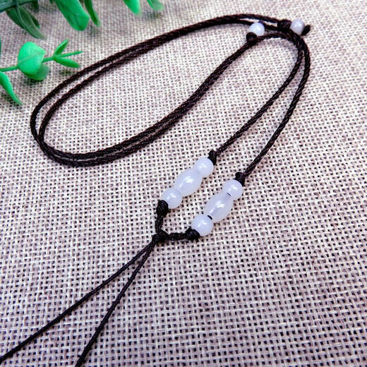 Meipai red rope adjustable necklace rope hand-woven pendant rope children's pendant accessories high-end jade rope SN6197 red rope white vase beads buy 1+1 2 pieces trial pack