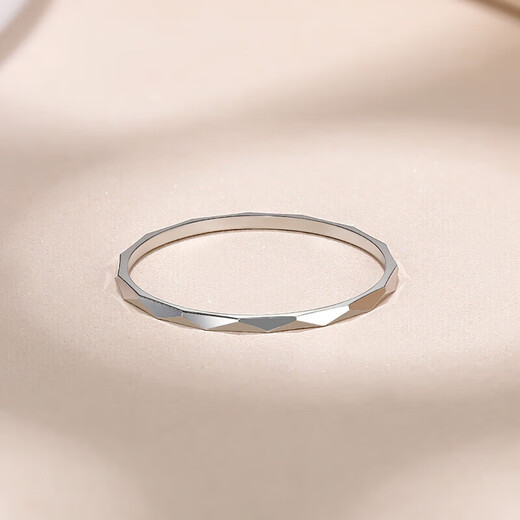 Safir platinum ring women's pt950 platinum women's ring simple plain ring bright tail ring about 0.55 g 11#