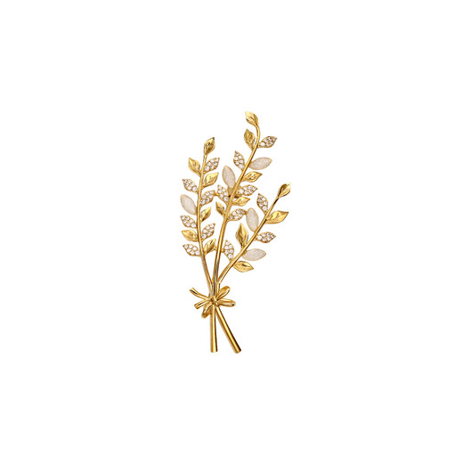 Xuanzi (SHINE) Laurel Goddess Series Golden Wheat Ear Brooch Women's Brooch Light Luxury Birthday Gift
