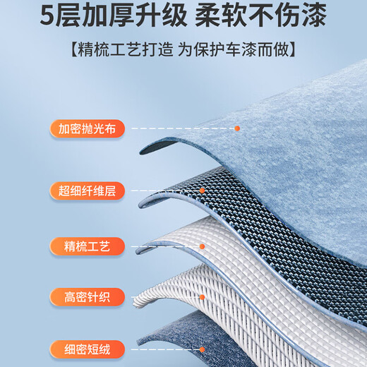 Accor rags 75*33cm2 strips for car washing polyester-cotton water-absorbent traceless cleaning towels property housekeeping cleaning cloths