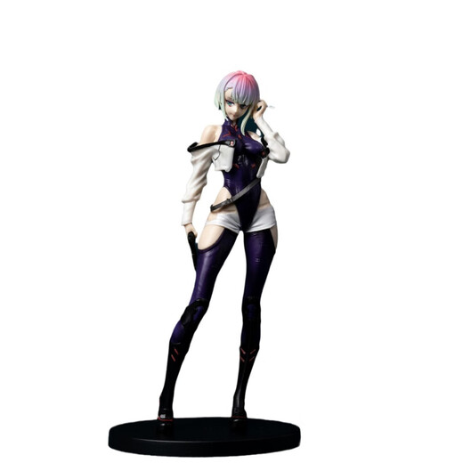Energetic Children's Fun Cyberpunk 2077 Figure Langke Edge Walker Standing Lucy Doll Model Anime Game Game Gift Ornaments Fa Lucy 22cm Tall