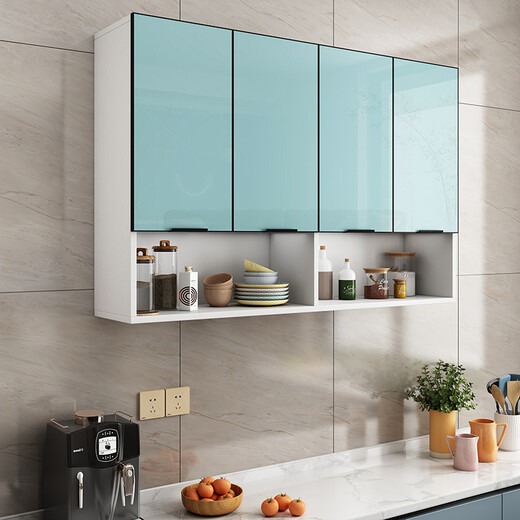 Jiuchin bag installation kitchen wall cabinet balcony storage cabinet bathroom wall storage cabinet bathroom wall-mounted wall cabinet 60 long 30 deep 80 high two doors elegant white