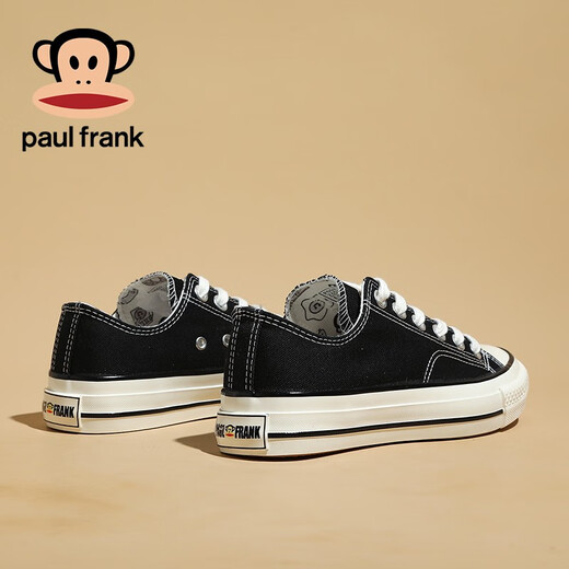 
Big Mouth Monkey (Paul Frank) canvas shoes for female students and teenagers for men and women, Korean style high top shoes street photography casual shoes for girls 1047 black 36