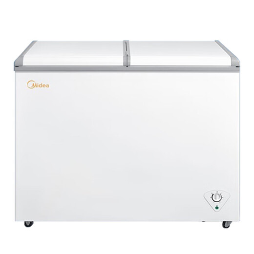 Midea Midea Freezer 220L Home Commercial Stocking Double Box Dual Temperature Freezer Butterfly Door Refrigerator Freezer Horizontal BCD-220VM(E) 220L About one kilowatt hour per day